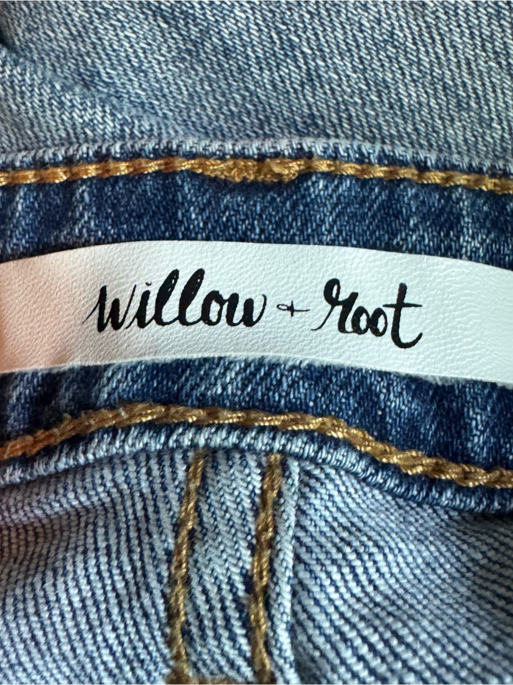Willow + Root Distressed Denim Jeans Sz 27 - Picture 5 of 6